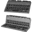 Teclado Bluetooth Plegable Portátil Recargable Soporte S1005