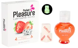 Lubricante Caliente Cereza + Dados Pocket