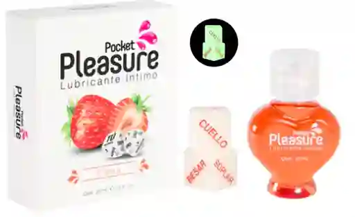 Lubricante Caliente Cereza + Dados Pocket