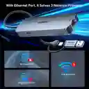Adaptador De Red Usb Tipo C Ethernet Rj45 Hub Mac Win Metal