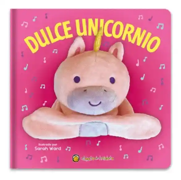 Libro Sensorial Dulce Unicornio Con Títere Para Niños