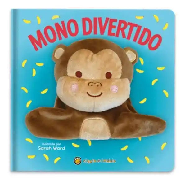 Libro Sensorial Cuento Mono Con Títere Para Niños