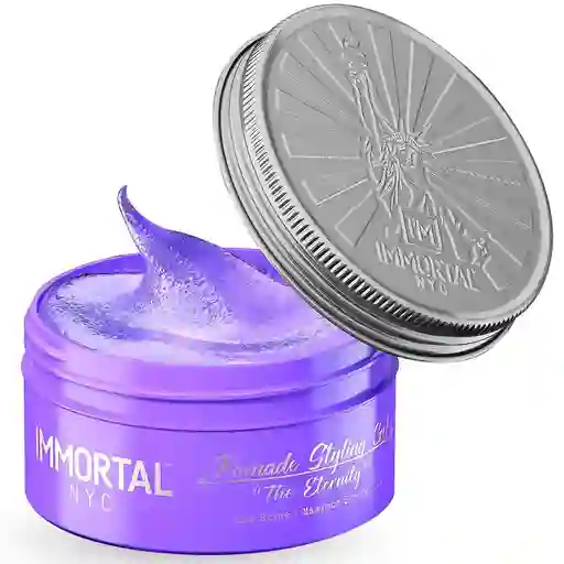 Cera Para El Cabello Con Efecto Bajo Brillo Immortal Nyc Pomade Styling Gel "the Eternity" 150g