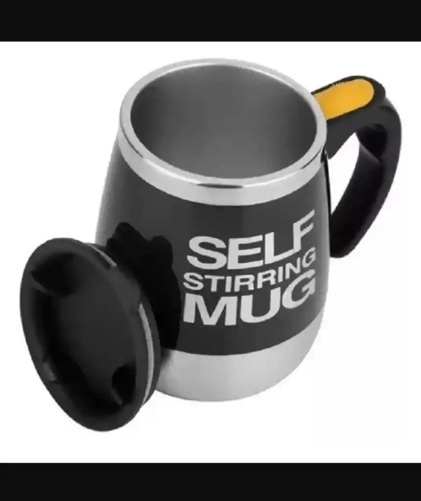 Vaso Taza Pocillo Mezclador Elèctrico Mug Cafe 400ml Negro