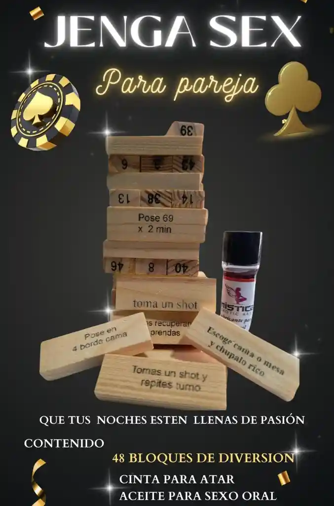 Jenga Sex Juego Erótico Para Parejas O Amigos