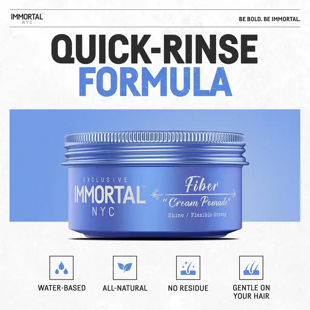 Cera Para El Cabello Con Efecto Bajo Brillo Immortal Nyc Fiher "cream Pomade" 150g