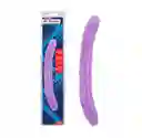 Consolador Doble 32cms X 3.3cms Hi-rubber + Gratis Lubricante Multiorgamos Lyche 30ml
