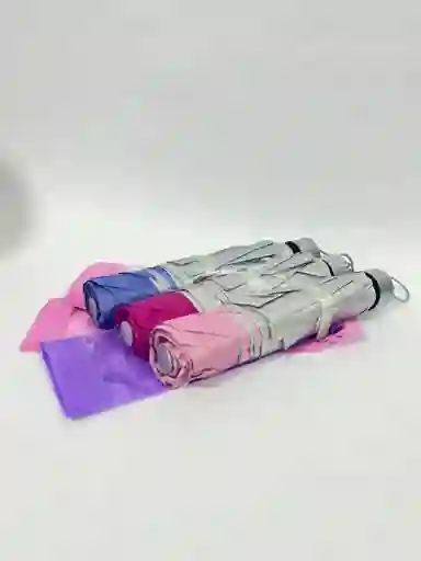 Sombrilla Color Fucsia Y Lila