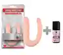 Consolador Doble 33 Cms Piel Chisa Gratis Lubricante Multiorgamos Lyche