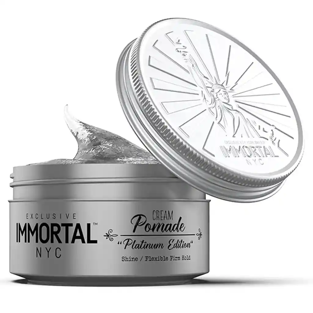 Cera Efecto Fijación Fuerte Para Un Cabello Firme By Immortal Nyc Cream Pomade "platinum Edition" 150g