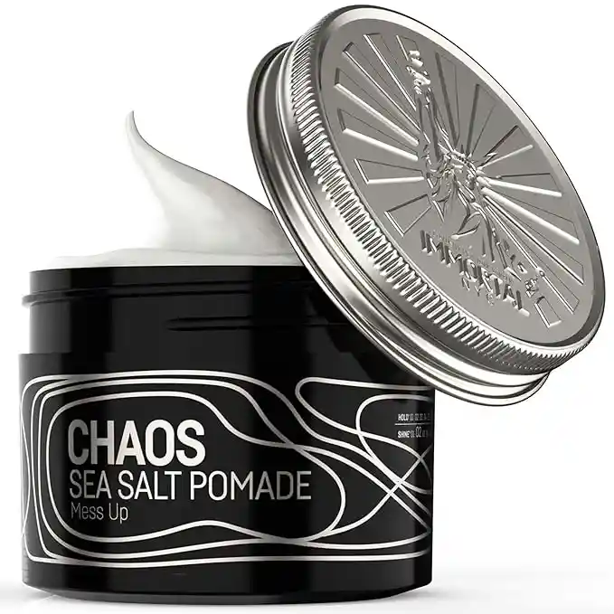 Cera Para Cabello Exclusiva De Sal Marina Y Aspecto Seco Natural Mate Immortal Nyc Chaos Sea Salt Pomade Mess Up 100g