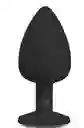 Plug Silicona Medio Negro