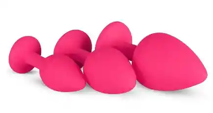 Set De 3 Plugs Anales Diamond Sml Rosa