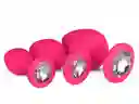 Set De 3 Plugs Anales Diamond Sml Rosa