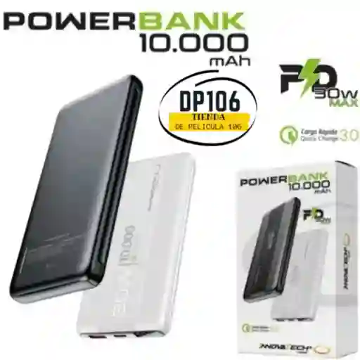 Power Bank 10.000 Mah – Bateria Portatil Carga Rápida 30w