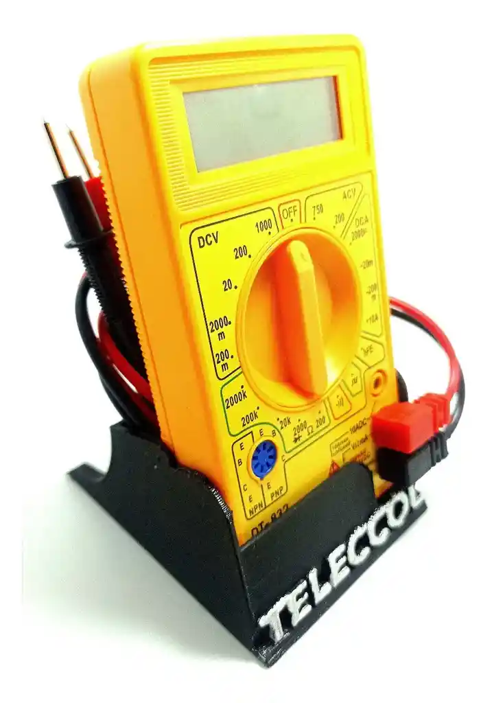 Multímetro Digital Tester Multifuncional + Base Soporte