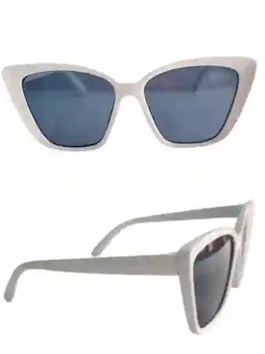 Lentes De Sol Ojo De Gato Blanco Y Negro G-41