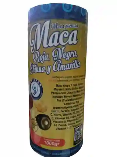 Maca Peruana Roja, Negra, Shihya Y Amarilla X 1000 Gms Savifar