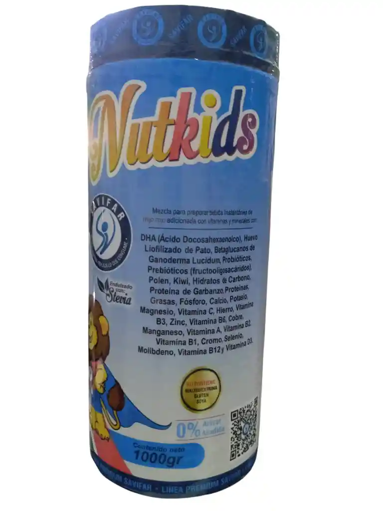 Multivitaminico Para Niños Nutkids X 1000 Gms Savifar