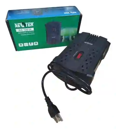 Regulador De Voltaje 1200va 600w 8 Puertos