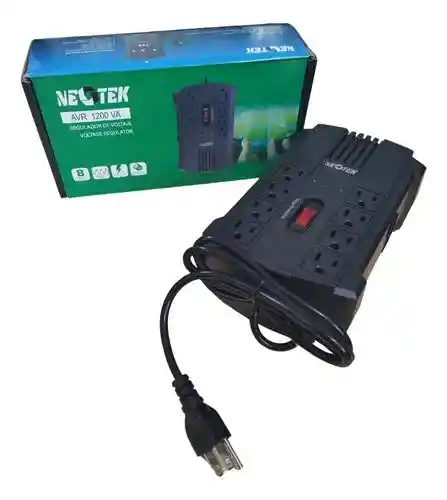Regulador De Voltaje 1200va 600w 8 Puertos