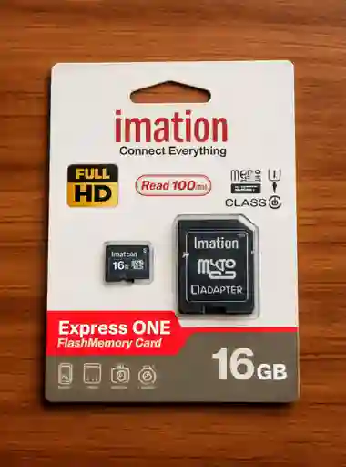 Memoria Microsd Imation 16gb Clase 10 + Adaptador Sd