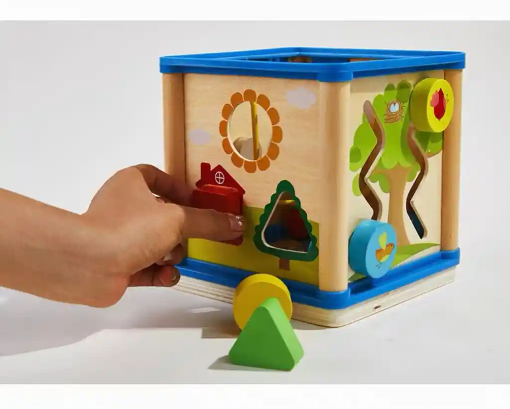 Cubito 5 En 1 Montessori Sensorial Nuevo