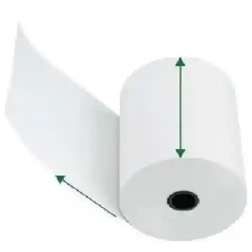 Rollo Papel Recibo 80x70mm Paquete X 5 Und