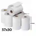 Rollo De Papel Recibo 57x30mm Paquete X 5 Und