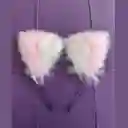 Orejitas De Gato Miu - Rosa Y Blanco