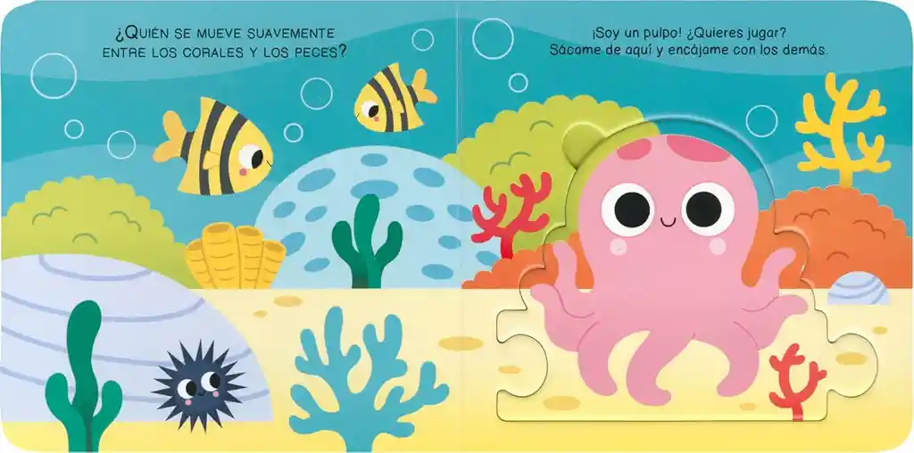 Juego Didáctico Animales Del Mar Tipo Puzzle Para Niños