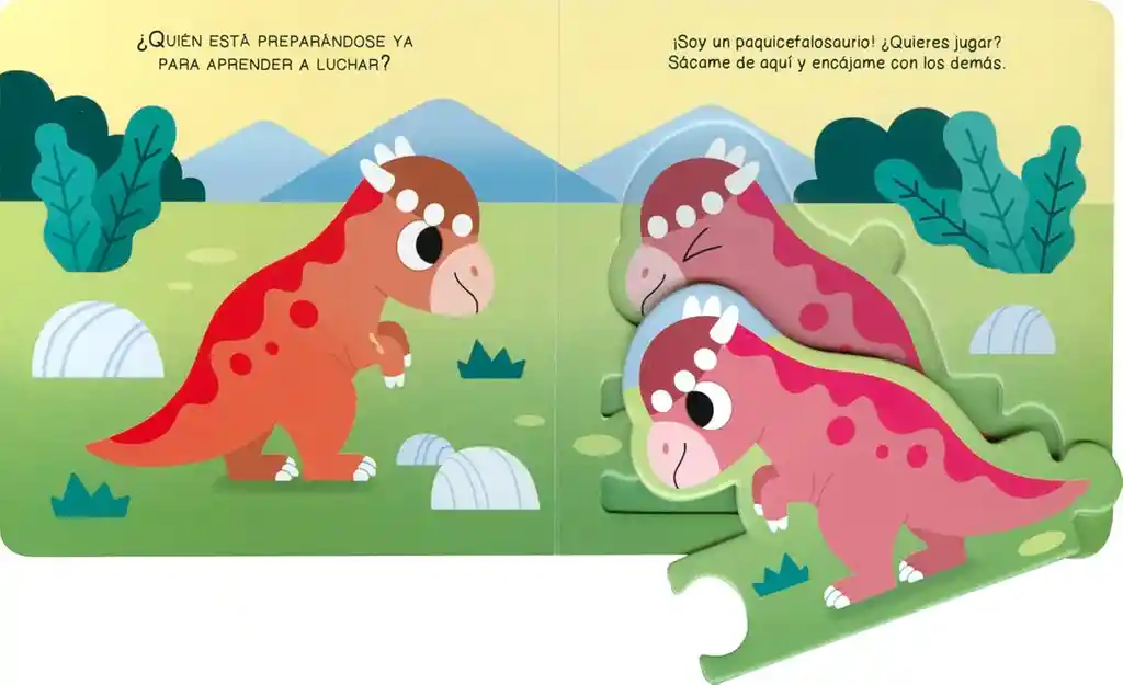 Juego Didáctico Dinosaurios Tipo Puzzle Para Niños
