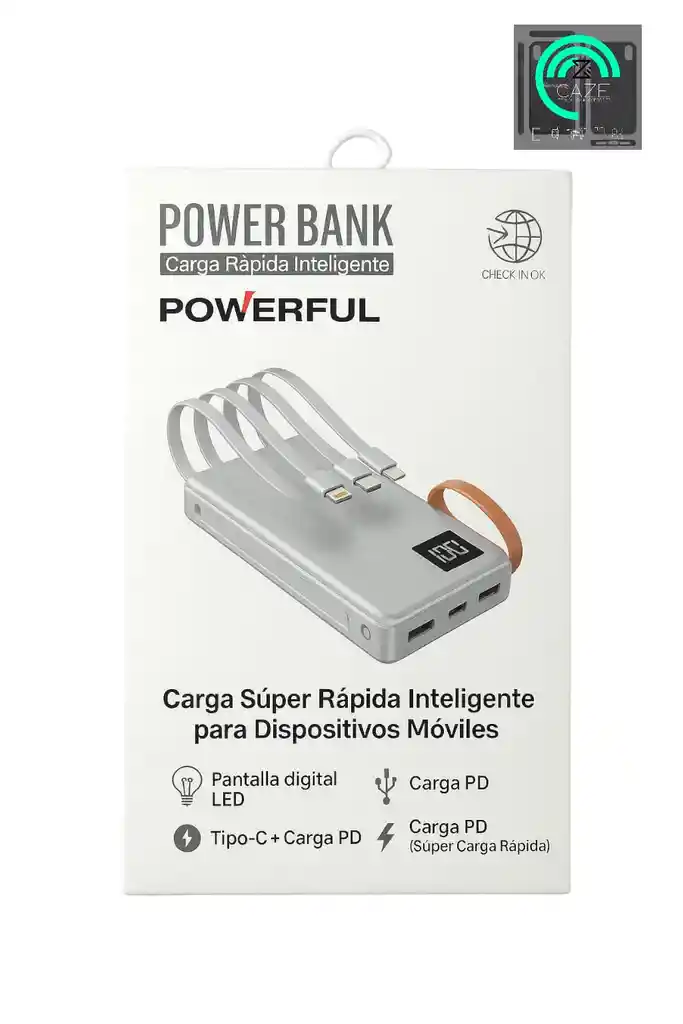 Power Bank 20000 Mah Carga Rapida