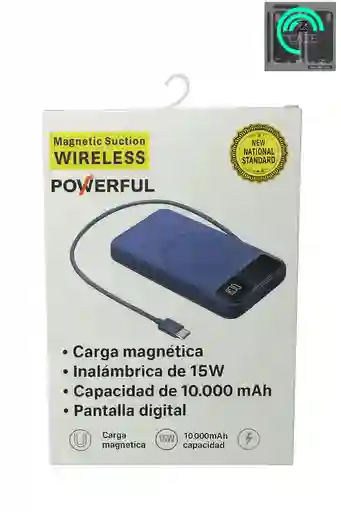 Power Bank 12000 Mah Carga Magnetica