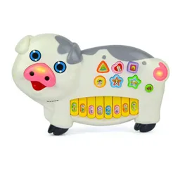 Piano Didáctico Cerdito Musical Infantil Con Teclas Y Sonido