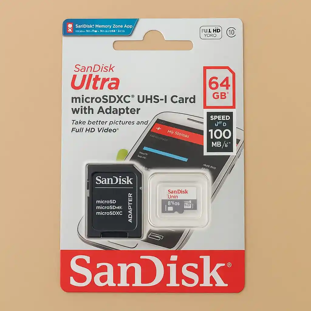 Sandisk Ultra Microsdxc 64gb Con Adaptador – Velocidad Hasta 100mb/s