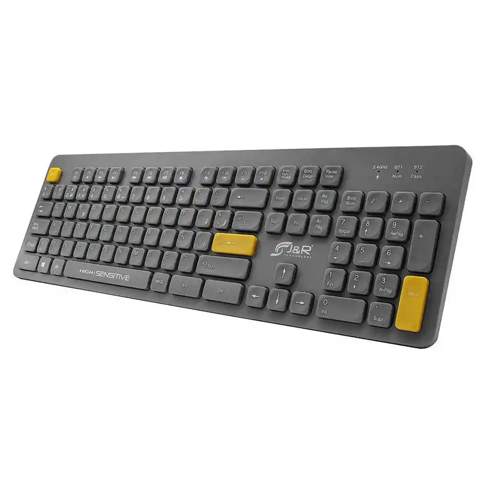 Teclado Inalambrico Recargable Jyr Tmjr-032