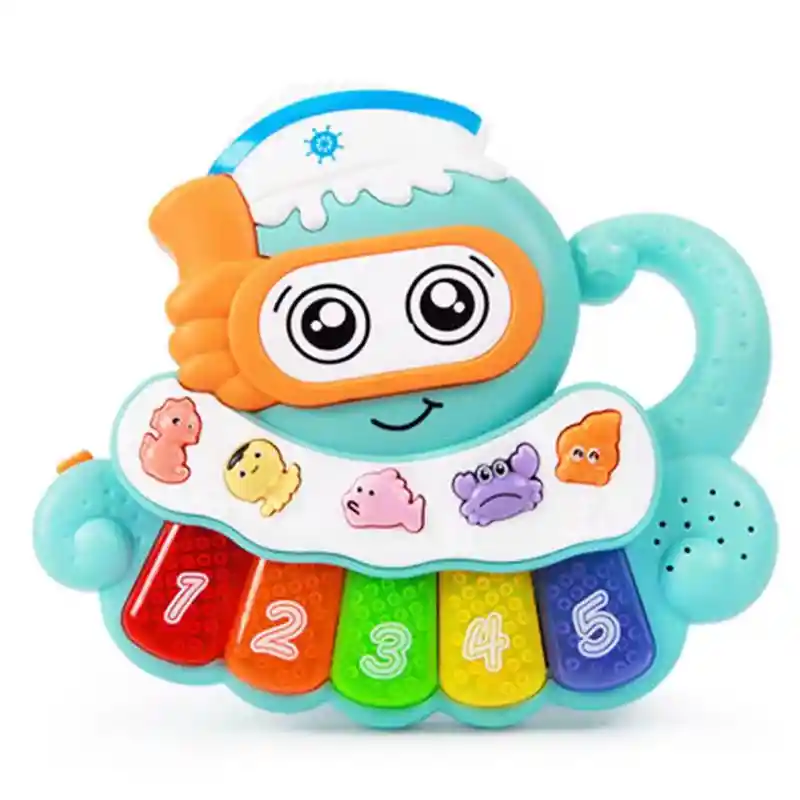 Mini Pianos Musicales Didácticos Para Niños Pulpo Azul