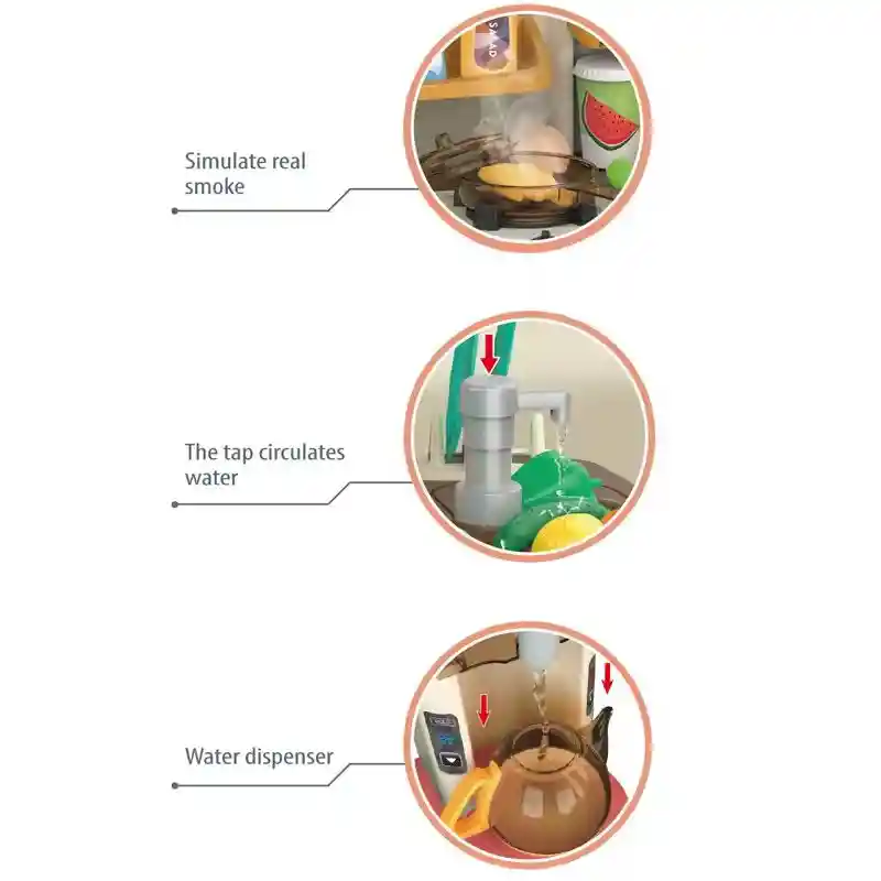 Juguete Cocina Fun Cooking Didáctica Infantil Con Accesorios