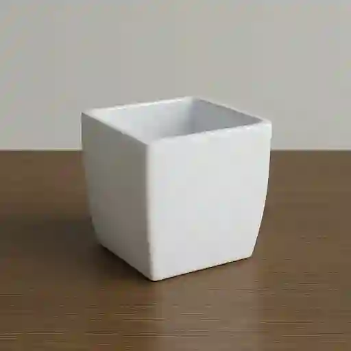 Maceta Cuadrada Blanca