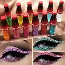 Delineadores Glitter Coca Cola