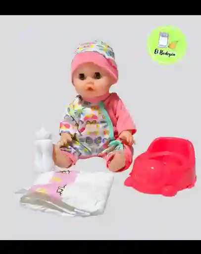 Bebé Toma Tetero & Hace Chichi 12 Sonidos & Accesorios 💖