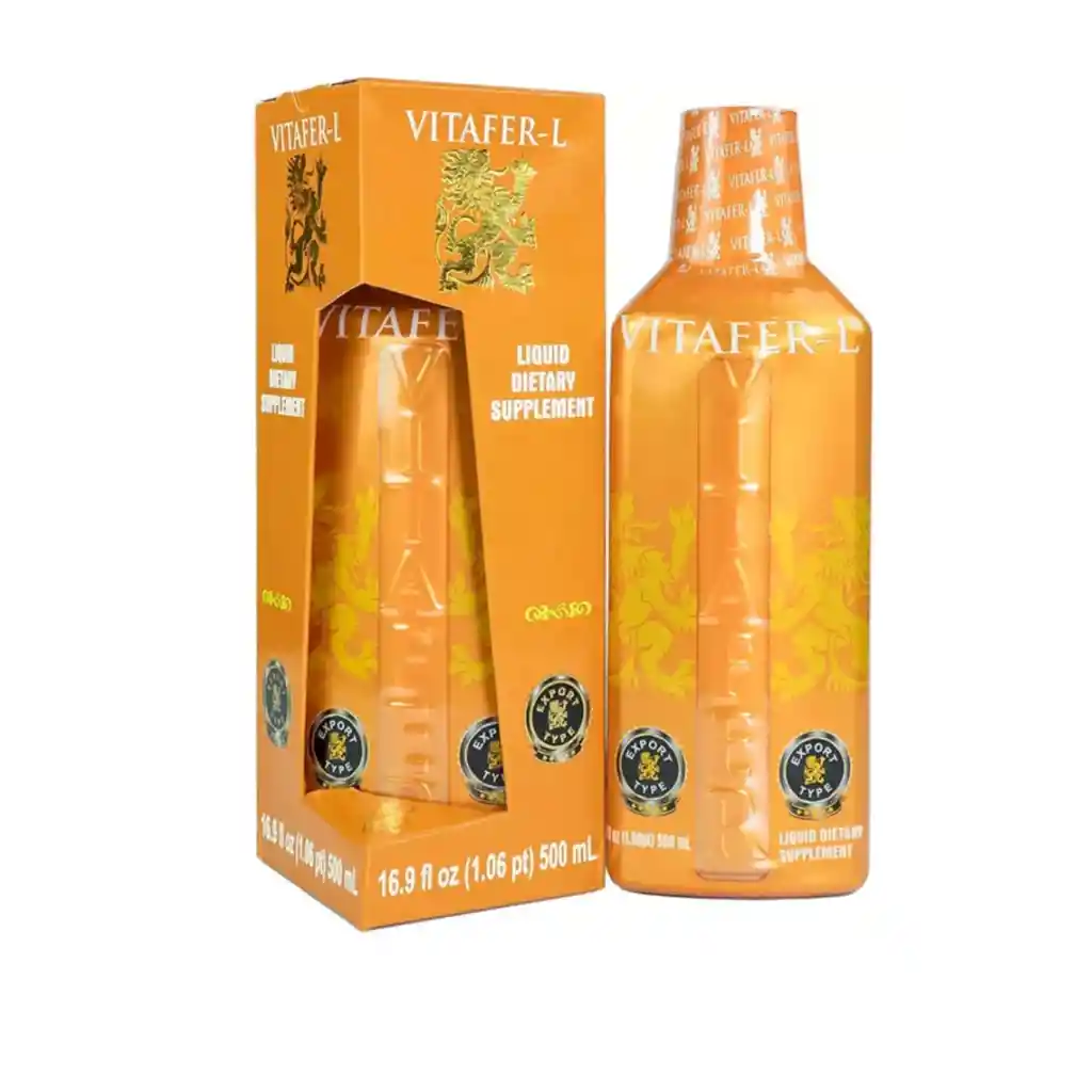 Vitafer 500 Ml Botella Potenciador Masculino Energizante Jarabe Multivitaminico