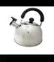 Tetera 2.5 Litros Acero Inoxidable Con Silbato Plateada 18/10 Hervidor De Agua