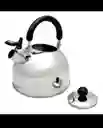 Tetera 2.5 Litros Acero Inoxidable Con Silbato Plateada 18/10 Hervidor De Agua