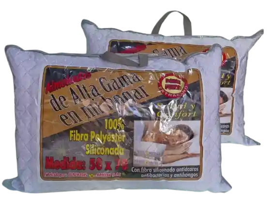 Set X2 Almohada Alta Gama 50x 70 Cm