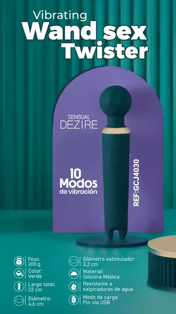 Microfono Wand Sex Twister