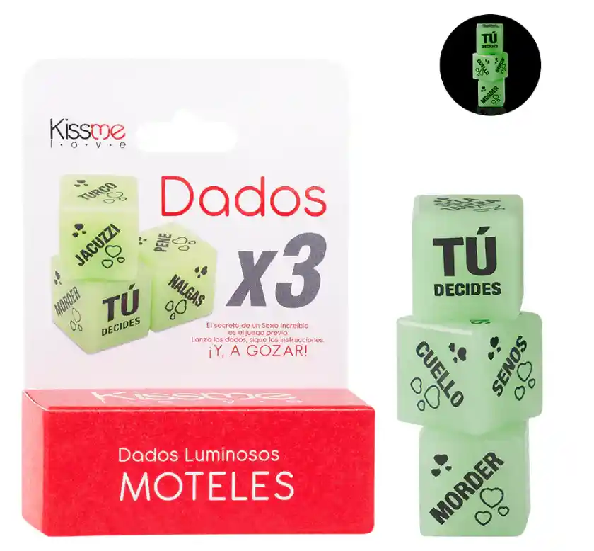 Dados X3 Luminosos Moteles