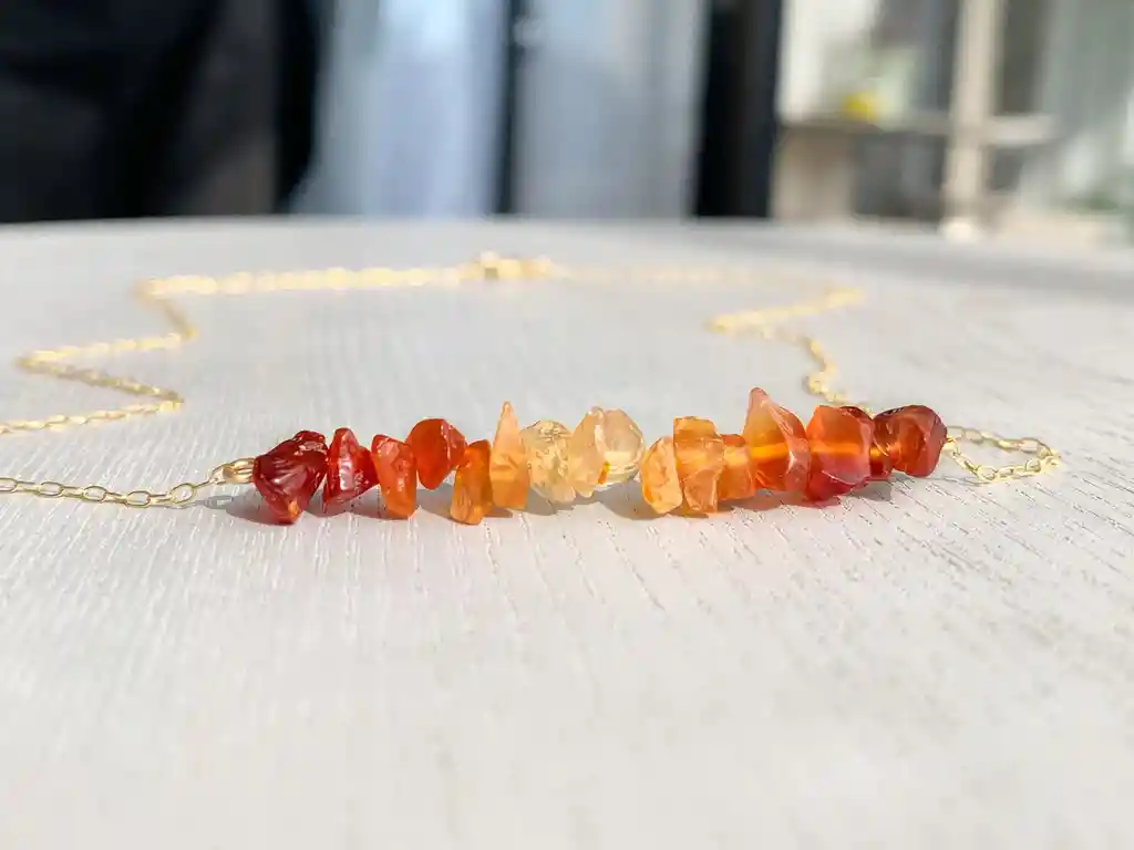 Collar Aura Ardiente Cornalina