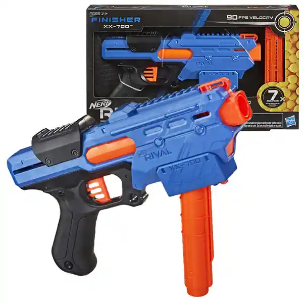 Nerf Lanzador Rival Finisher Xx-700 Con Resorte y Carga Rapida